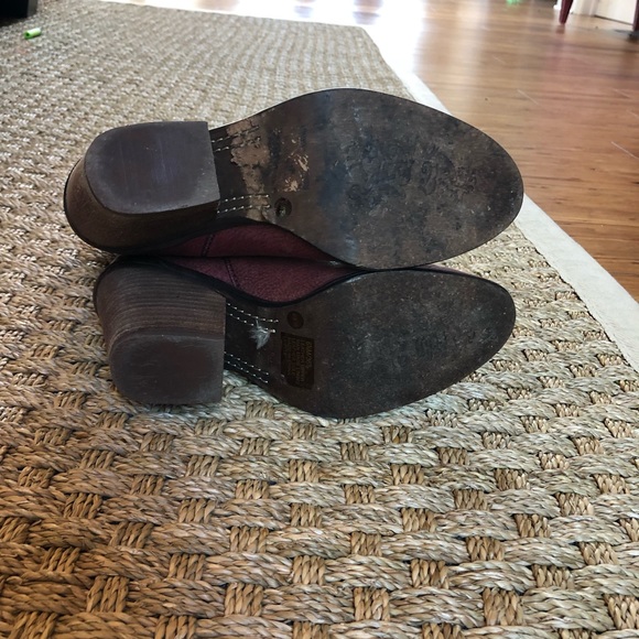 Lucky Brand Red Leather Boots sz 6 1/2 - Picture 2 of 4